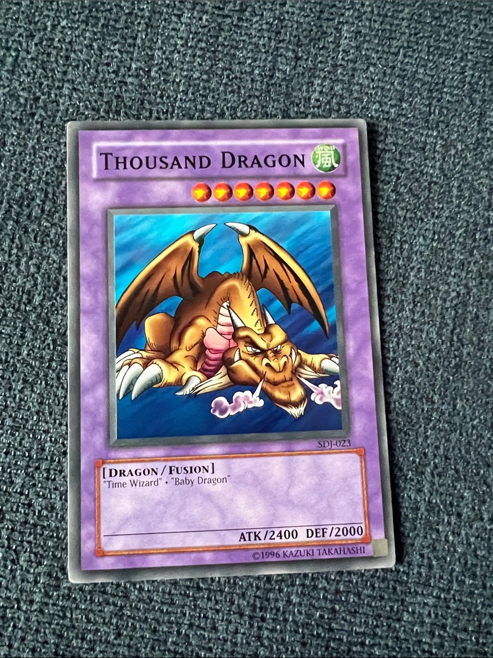 Yu-Gi-Oh! Thousand Dragon Trading Card - Purple and Brown